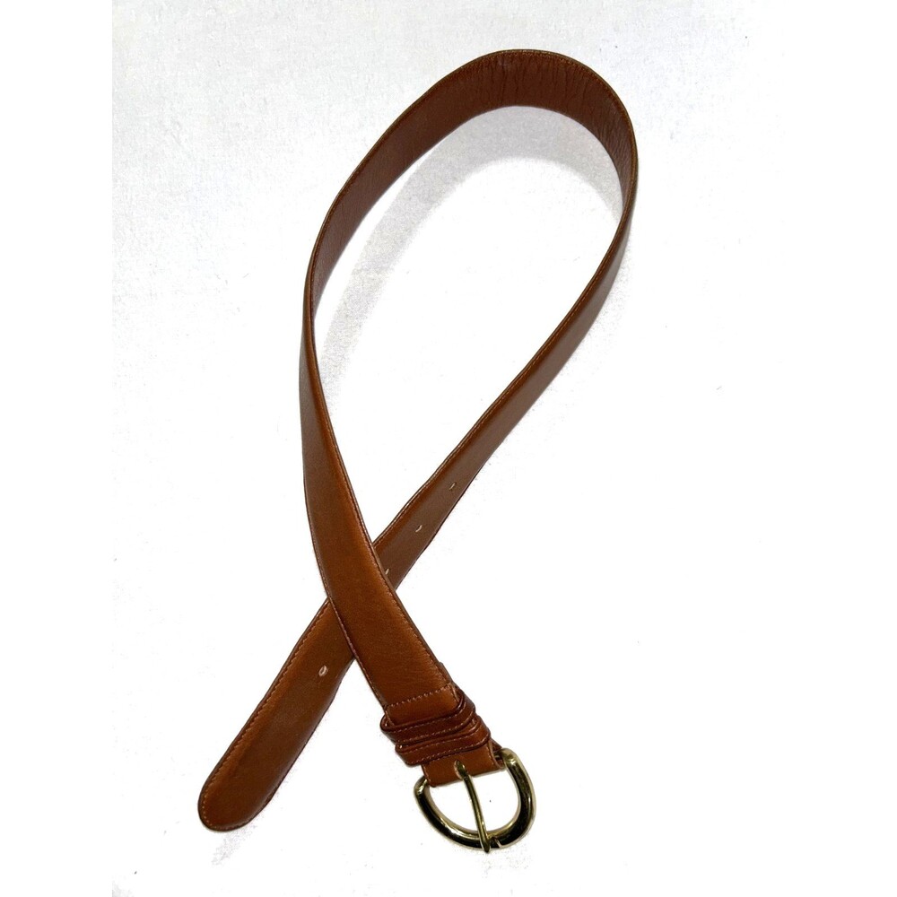 Coach Kids Medium British Tan Belt Glove Tanned Cowhide Brass Buckle 8500